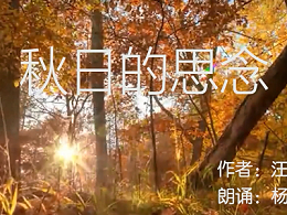 诗意朗读--《秋日的思念》